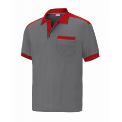 Polo Gris/rojo S Polo-grcargo-s