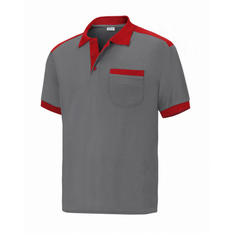 Polo Gris/rojo S Polo-grcargo-s