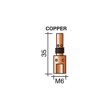 Difusor M 6 Longitud 35 Mm Apto Para Ergoplus 25 Trafimet