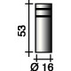 Boquilla De Gas CilÍndrica 16 Mm Apta Para Ergoplus 15 Trafi