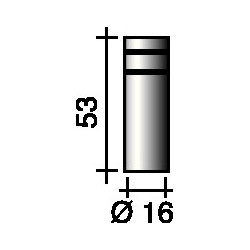 Boquilla De Gas CilÍndrica 16 Mm Apta Para Ergoplus 15 Trafi