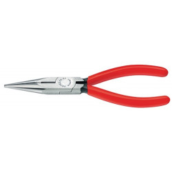 Alicate De Boca Plana Semirredonda Longitud 125 Mm Plano/red