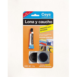 Reparador Lona Caucho 7ml.+parches 505017 Ceys