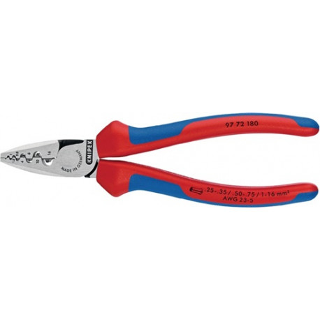 Alicate Para Entallar Punteras Longitud Total 180 Mm 0,25-16