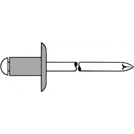 Remache VÁstago De Mandril D X L 5 X 20 Mm K11 Alumin 250 Pz