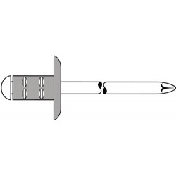 Remache Polygrip VÁstago De Mandril D X L 4 X 10 Mm K 500 Pz