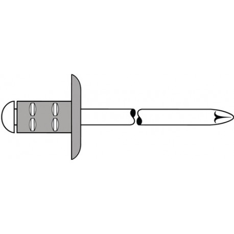 Remache Polygrip VÁstago De Mandril D X L 4 X 17 Mm K 500 Pz