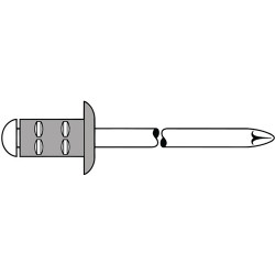 Remache Polygrip VÁstago De Mandril D X L 4 X 10 Mm A 500 Pz