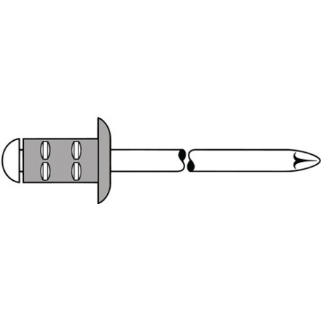 Remache Polygrip VÁstago De Mandril D X L 4 X 13 Mm A 500 Pz