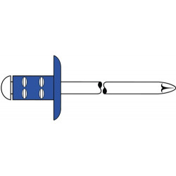 Remache Polygrip VÁstago De Mandril D X L 4 X 10 Mm A 500 Pz