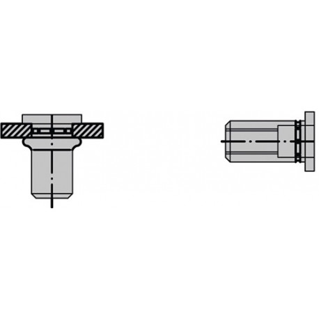 Tuerca Remachable Polygrip VÁstago De Mandril D X L 7 500 Pz