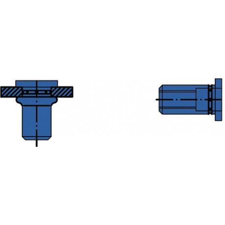 Tuerca Remachable Polygrip VÁstago De Mandril D X L 1 100 Pz