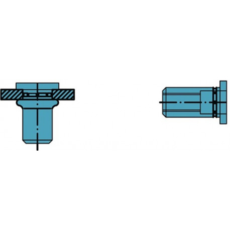 Tuerca Remachable Polygrip VÁstago De Mandril D X L 7 500 Pz