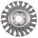 Cepillo Circular DiÁm. 115 Mm Alambre Acero Inoxidable 12 Mm