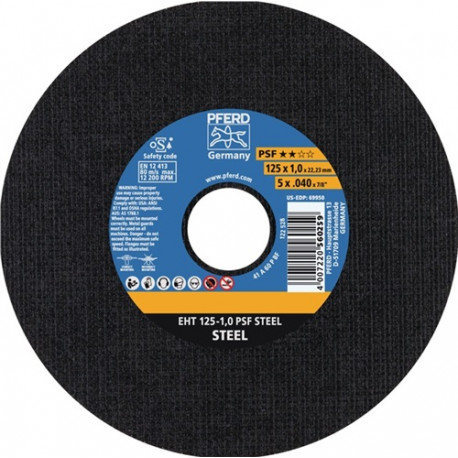 Disco De Corte Psf Steel D 125 X 1 Mm Recto Acero PerforaciÓ