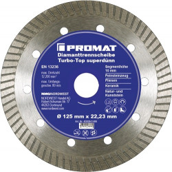 Disco De Corte Diamantado DiÁm. 230 Mm PerforaciÓn 22,23 Mm