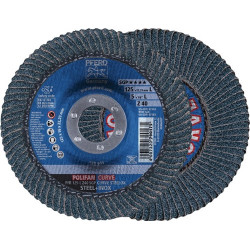 Disco Abrasivo De LÁminas Polifan Z Sgp Curve Steelox DiÁm.