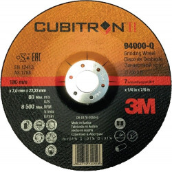 Disco De Desbaste Cubitron Ii D 180 X Gr 7 Mm GranulaciÓn 3