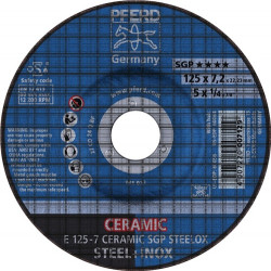 Disco De Desbaste Ceramic Sgp Steelox D 180 X Gr 7 Mm Acodad