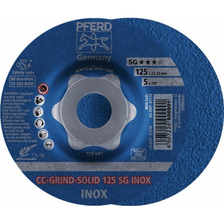 Disco De Desbaste Cc-grind-solid Sg Inox D 125 X Gr Mm Acoda