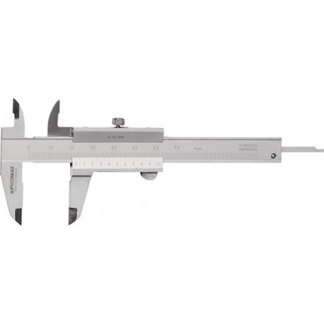 Calibre Pie De Rey De Bolsillo Din 862 70 Mm Con Tornillo De