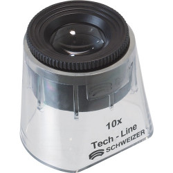 Lupa De Pie Tech-line Aumento 10x Fix DiÁm. Lente 30 Mm Schw