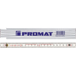 Metro Plegable Longitud 2 Mm Mm/cm Ce Iii Haya Blanco Promat