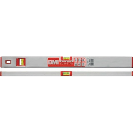 Nivel De Burbuja Eurostar 690 E 180 Cm Aluminio Plateado +-