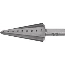 Broca De Escariado De Chapa Área De PerforaciÓn 4-20 Mm Hss