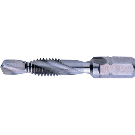 Broca Macho Avellanador Hssg 1/4 Pulg. Hexagonal M3 X 2,5 Mm