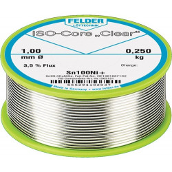 Hilo De Soldar Iso-core Clear 1 Mm 250 G Sn100ni+ Felder