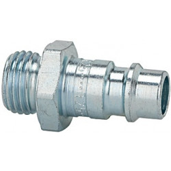 Racor Acero Niquel. Conector Macho Dn 7,2-7,8 Rosca Exterior