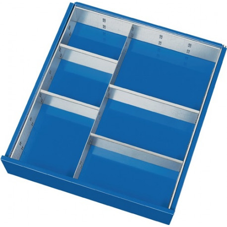 Organizador De Cajones Altura Frontal 60-90 Mm 1 Pared Divis