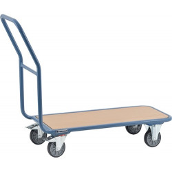 Carro Plataforma Plataf. Carga L850xan450mm Tubo Acero Azul
