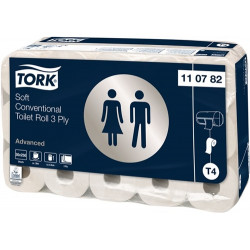 Papel HigiÉnico Tork Advanced 110782 3 Capas, Estampado Deco