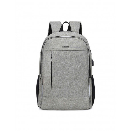 Mochila Portatil Gris 16 Pulgadas 46x31x15cm Lock Urban Subb