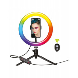Aro Led Selfies 10 Pulgadas Sobrem 34x29x6cm 26 Colores Much