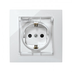 Enchufe Schuko Monobloc Ip44 Blanco