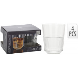 Vaso Mesa 320 Ml Crist Antiguo Koopman 4 Pz