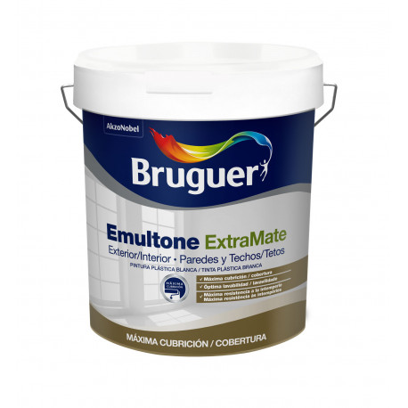 Pintura Plast Extra Mate Acril. Int/ext Bl Emultone Bruguer