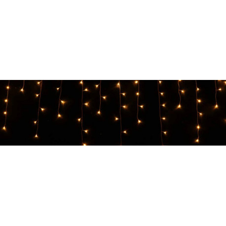 Cortina 300 Led Fija Blanco Calido 9 X 0,65 M
