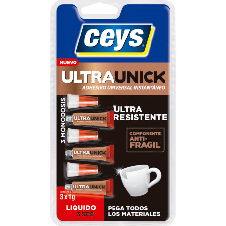 Pegamento Instant Ciano Unick 3x1 G