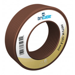 Cable Unipolar Flexible 1x1.5 Marron 10 M