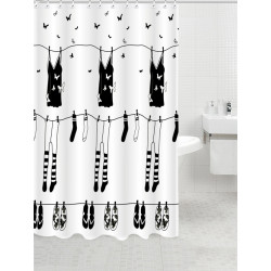Cortina BaÑo Poliester Dress 200x200 Cm