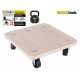 Soporte Base Madera C/ruedas 30x30 Cm