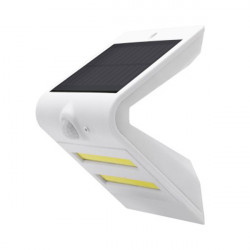 Aplique Led Solar Blanco Sensor