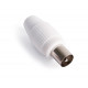 Conector Antena Coaxial Macho Recto Pvc