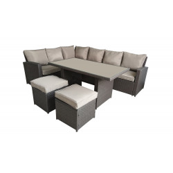 Mueble Jard Natuur Ratan Bei Brasilia Esquinero 2 Taburetes