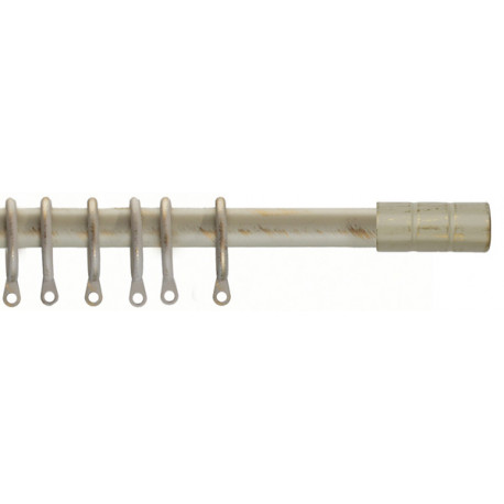 Barra Metal Ext Kit Kansas Negr 125-245 Cm
