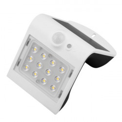 Aplique Led Solar Blanco Sensor 2 W